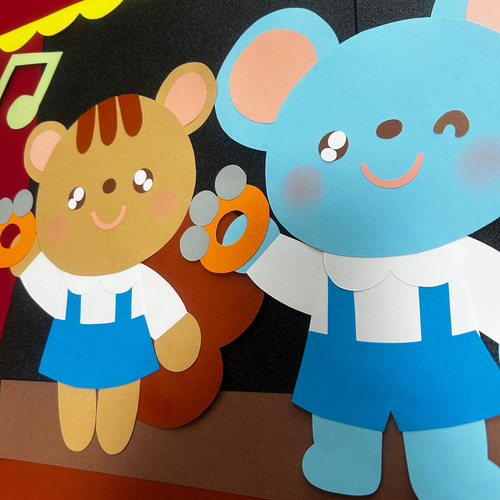 壁面飾り 発表会 10月 11月 12月 秋 冬 歌 音符 幼稚園 保育園 施設