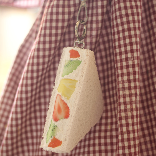 Creema限定特別価格【キーケース】フルーツサンドイッチ キーケース