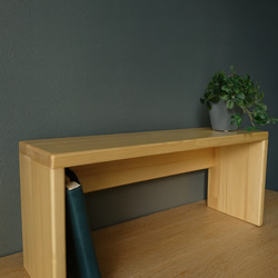 天然木 赤松集成材 踏み台 コの字ラック スツール 水槽台 ベンチ