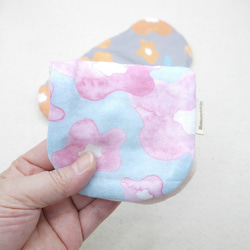 ふわもこハンカチ｜湯の花-Yunohana-｜S・10×20cm｜ガーゼハンカチ｜敏感肌｜花柄｜プチギフト 2枚目の画像