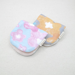 ふわもこハンカチ｜湯の花-Yunohana-｜S・10×20cm｜ガーゼハンカチ｜敏感肌｜花柄｜プチギフト 1枚目の画像