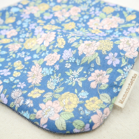 ふわもこハンカチ｜レトロフラワー-Retro Flower-｜L・20×20cm｜ガーゼハンカチ｜ハンドタオル 8枚目の画像