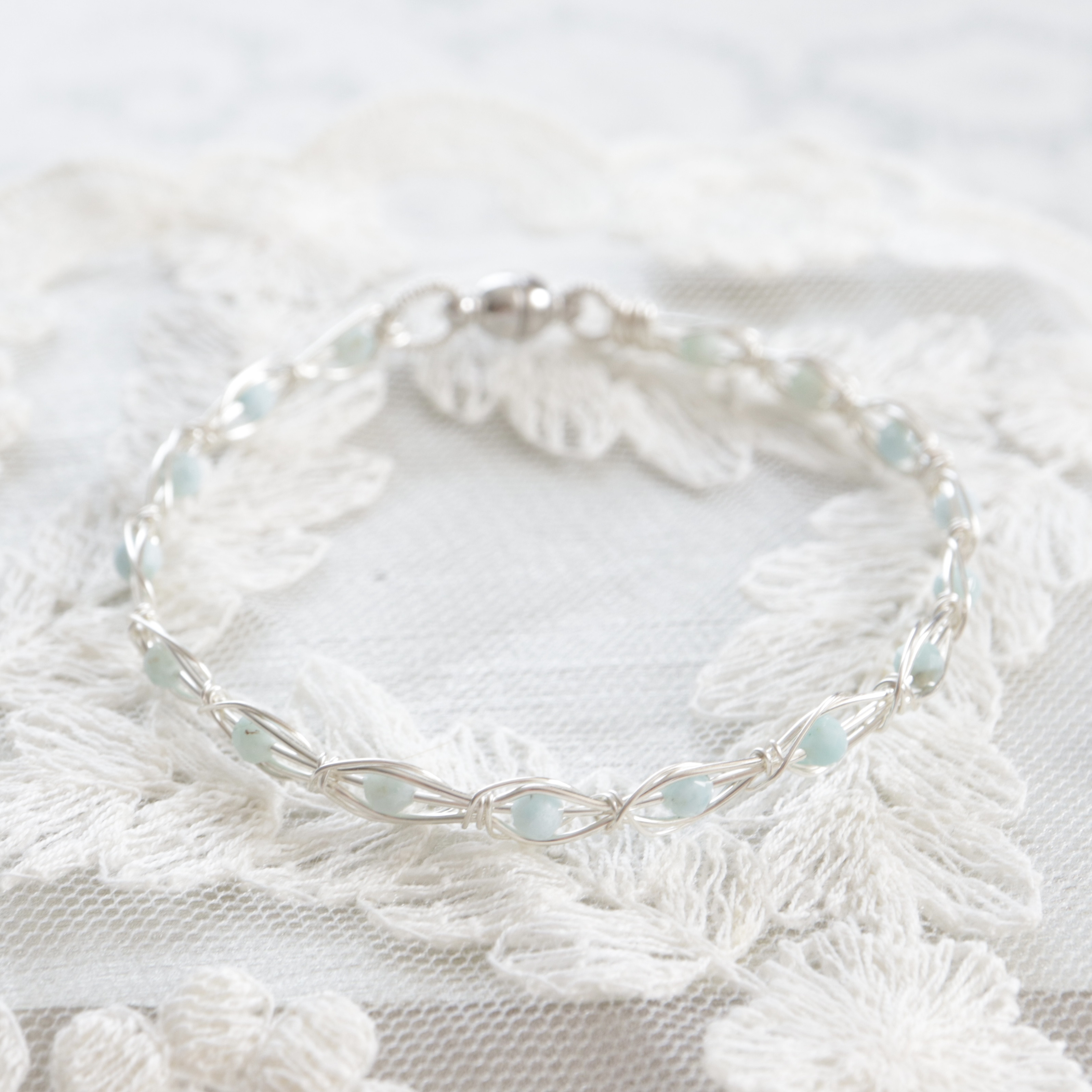 【1点もの】ラリマー《海の記憶》｜天然石ブレスレット