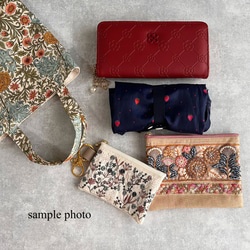 シマエナガ・ミモザ◆お散歩バッグ/ミニトートバッグ【5色よりお選びいただけます】 18枚目の画像