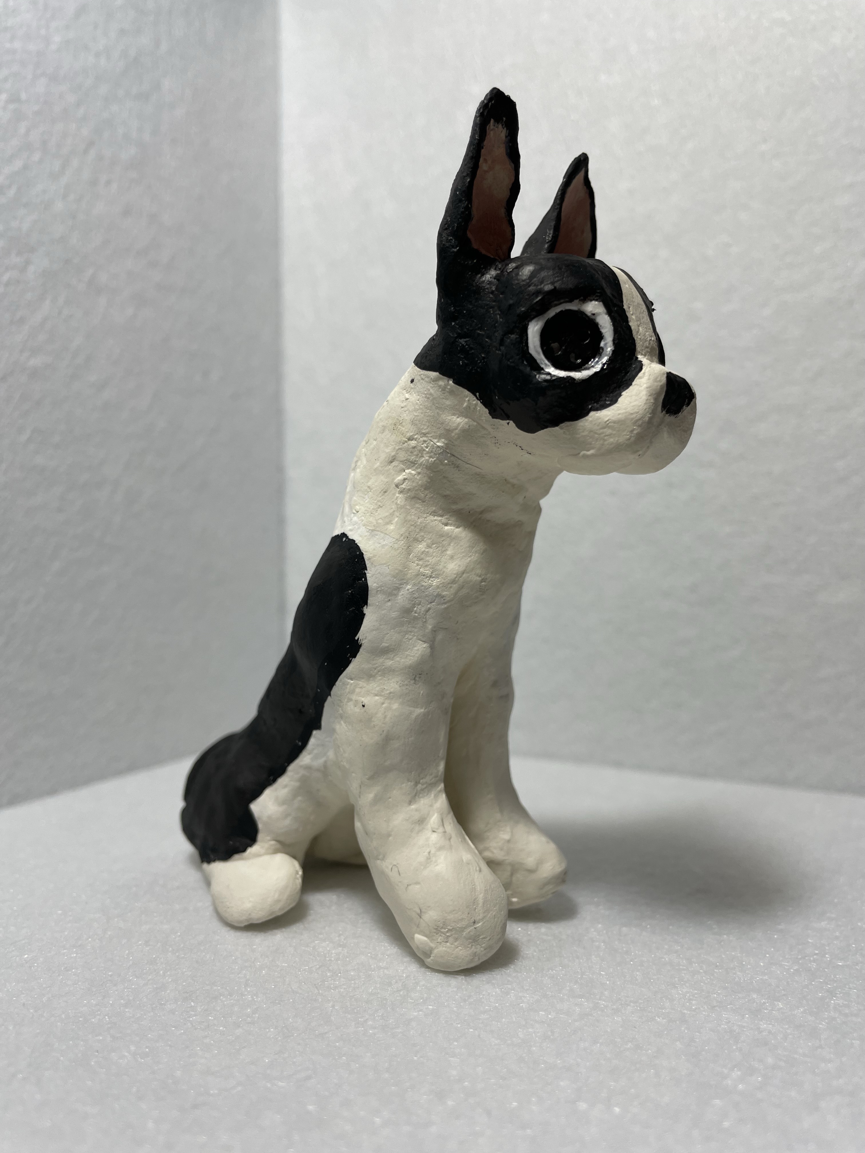 ボストンテリア　犬　置物　オブジェ　ARROW#1