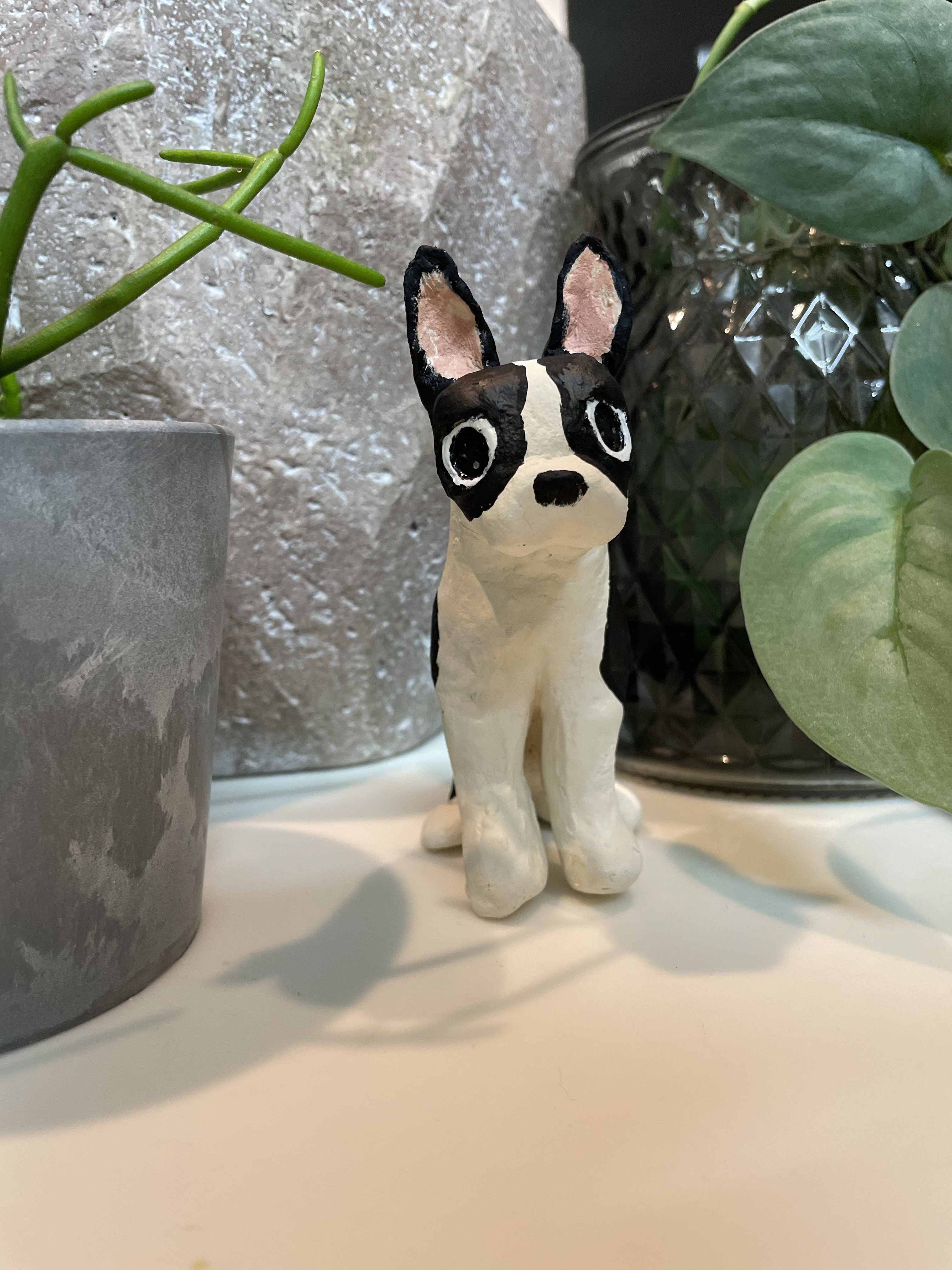 ボストンテリア　犬　置物　オブジェ　ARROW#1