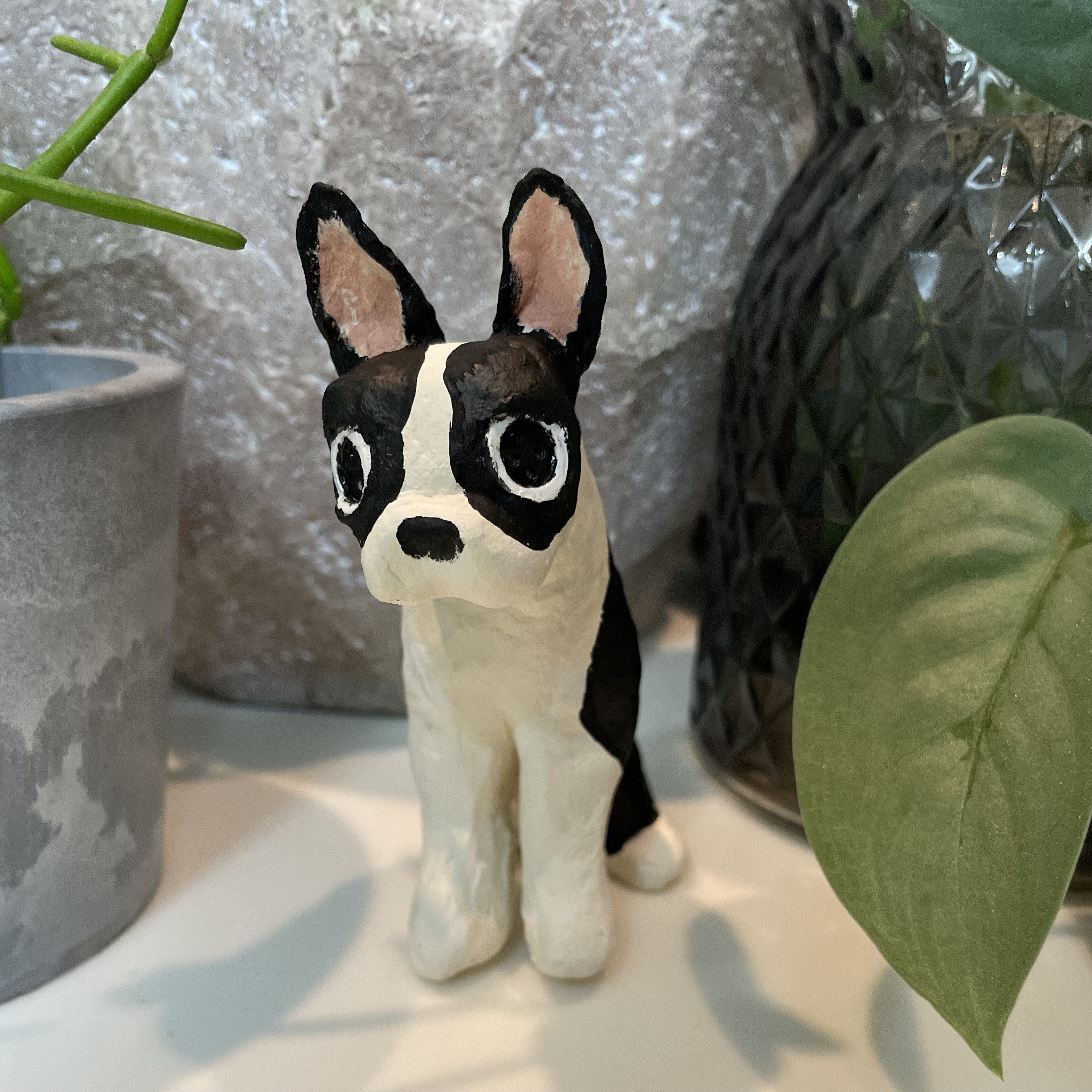 ボストンテリア　犬　置物　オブジェ　ARROW#1