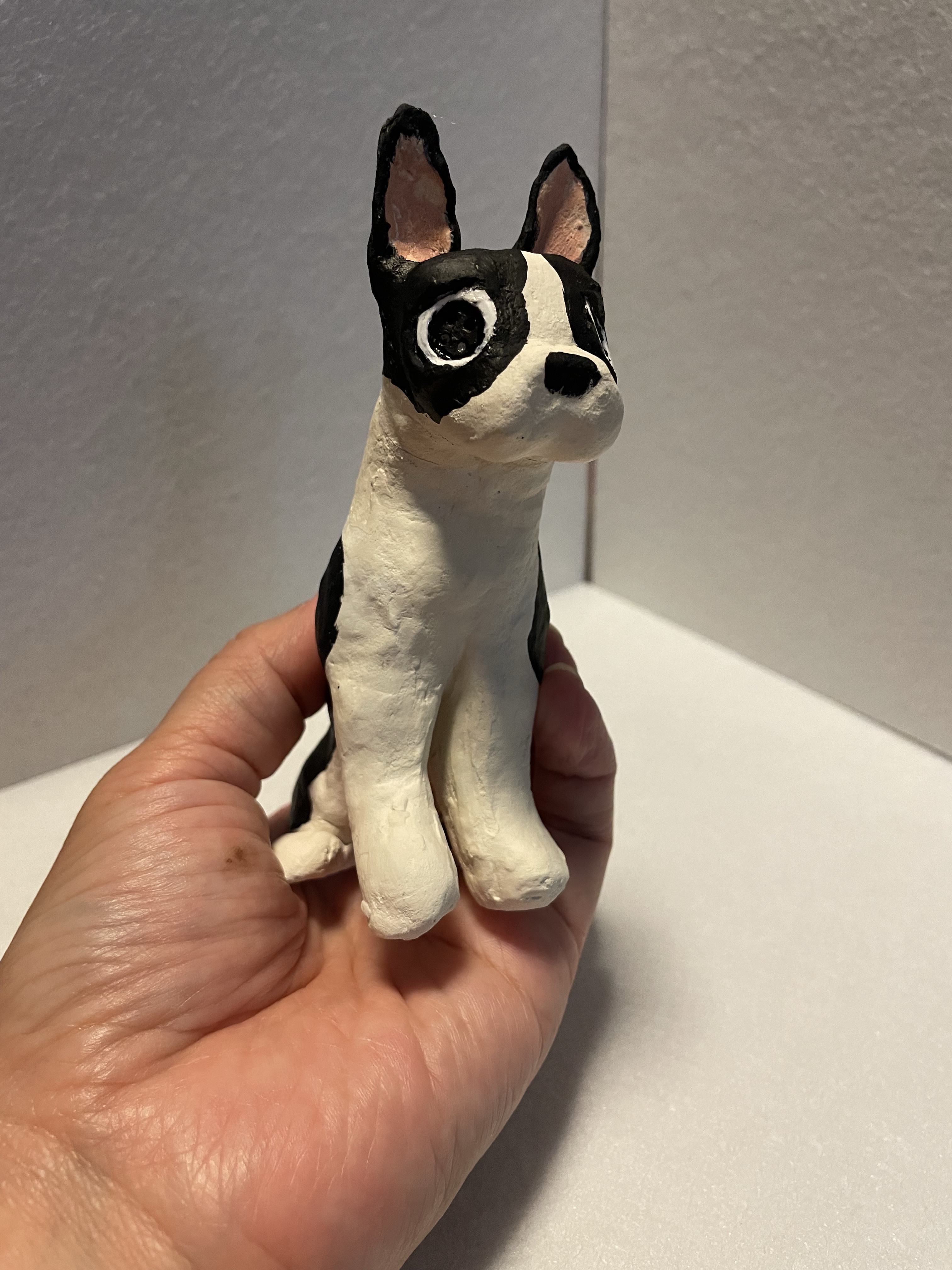 ボストンテリア　犬　置物　オブジェ　ARROW#1