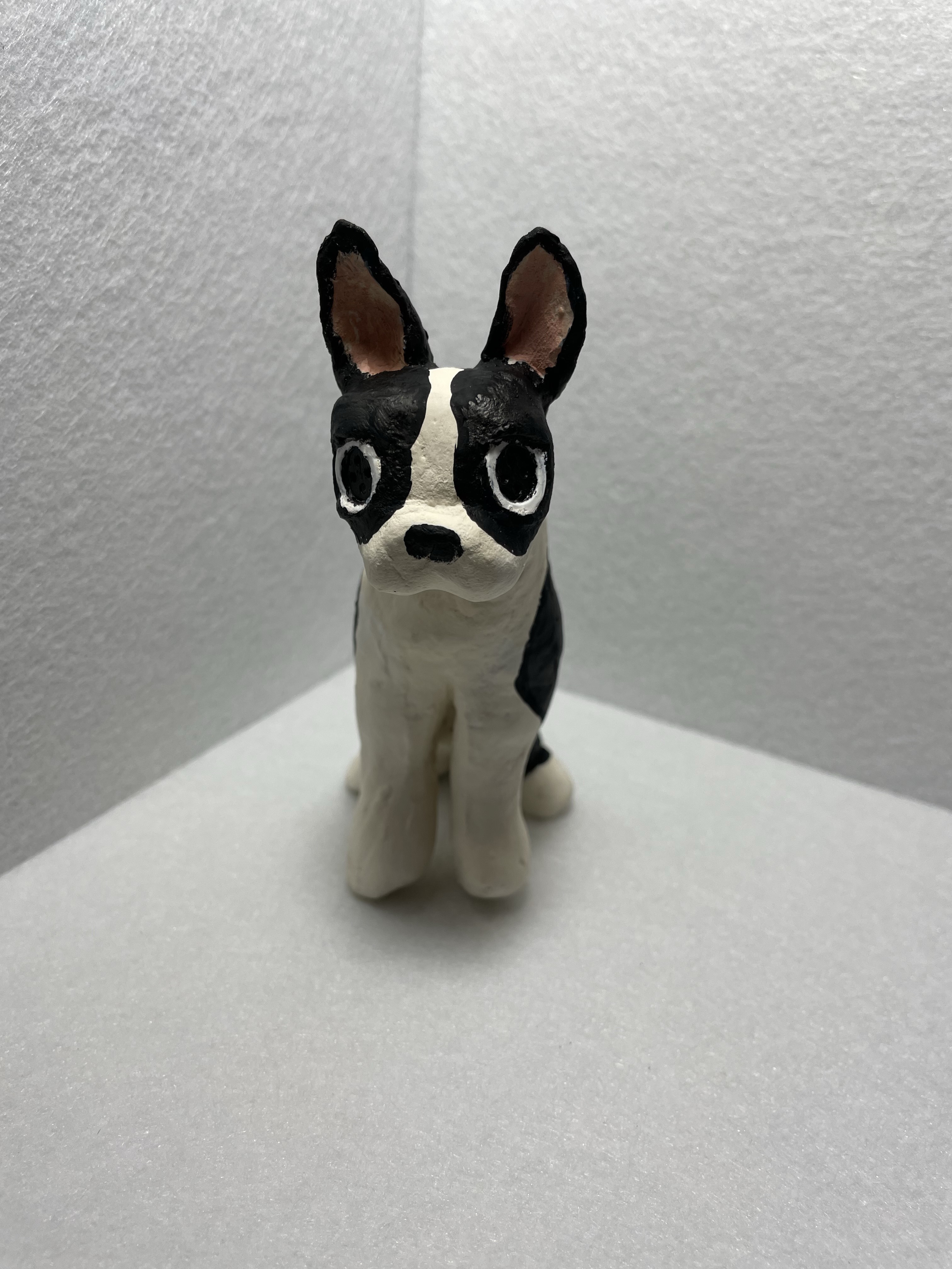 ボストンテリア　犬　置物　オブジェ　ARROW#1