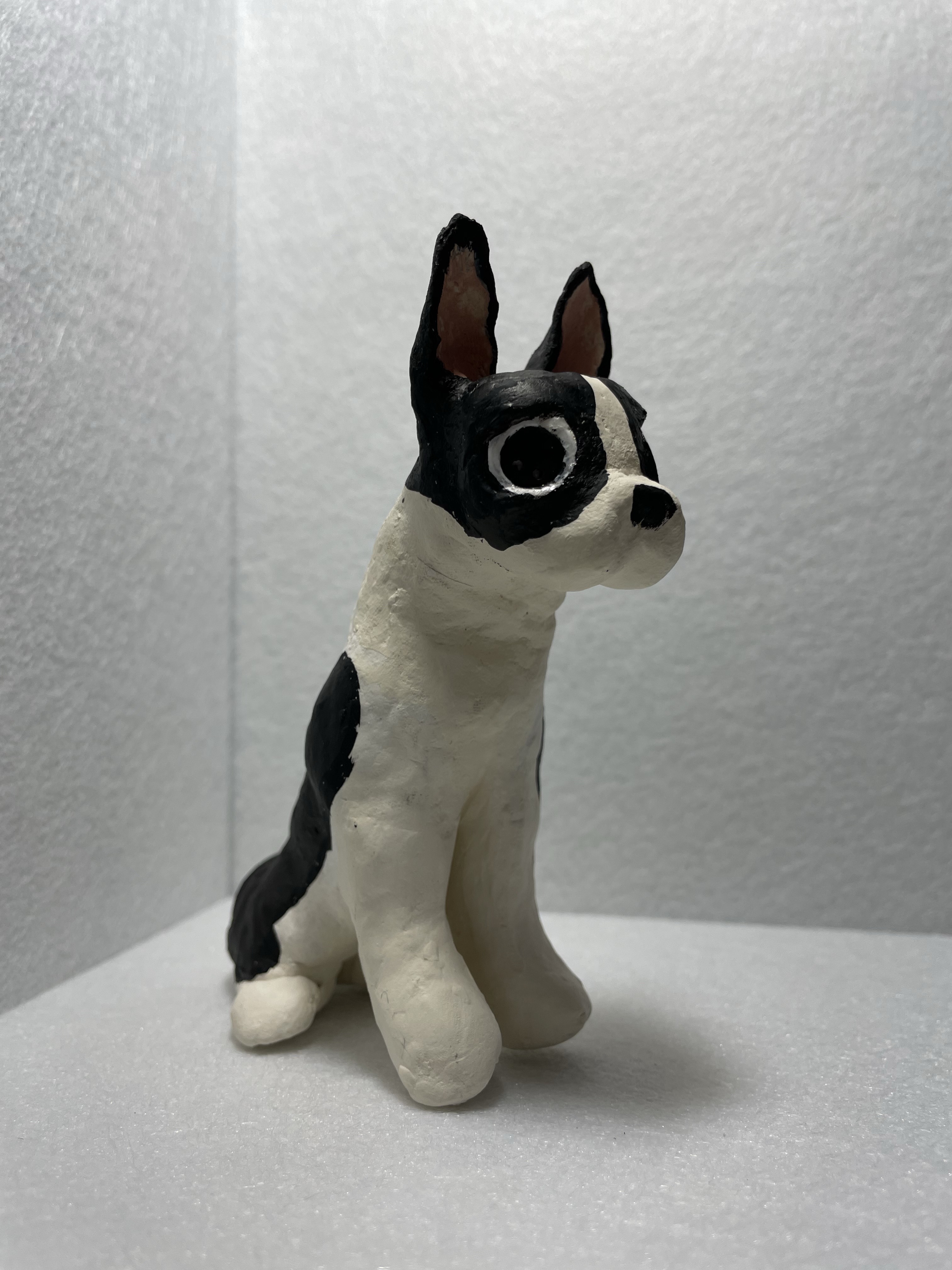 ボストンテリア　犬　置物　オブジェ　ARROW#1
