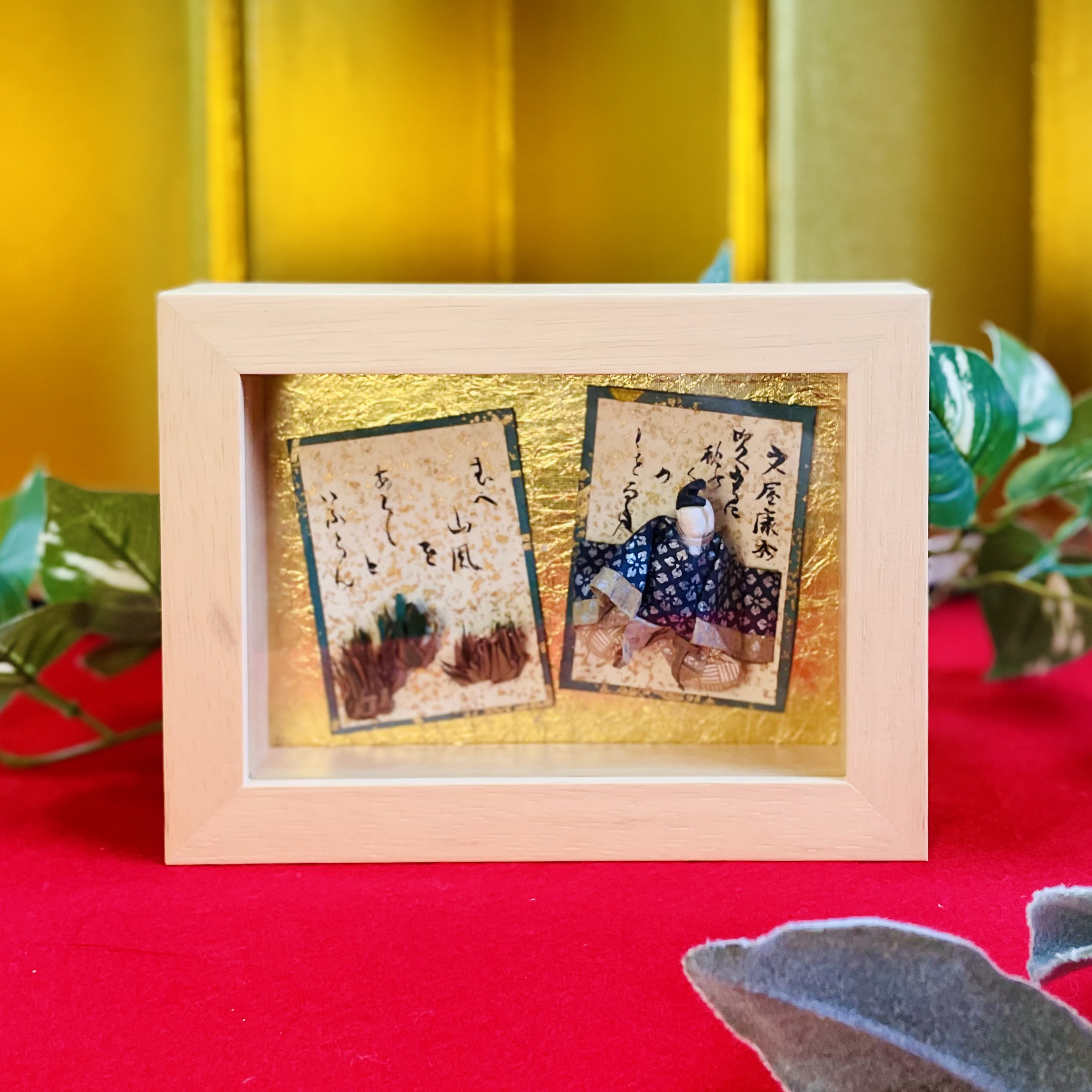 【六歌仙】インテリア　アート　和モダン　贈り物にも【文屋康秀（ふんやのやすひで）】