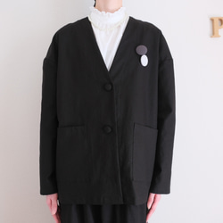 畢業典禮和入學典禮的完美選擇！可水洗的黑色夾克和舒適的褲子套裝 第6張的照片