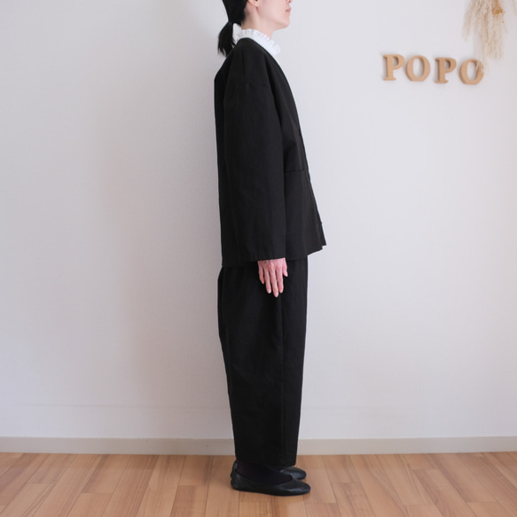 畢業典禮和入學典禮的完美選擇！可水洗的黑色夾克和舒適的褲子套裝 第11張的照片