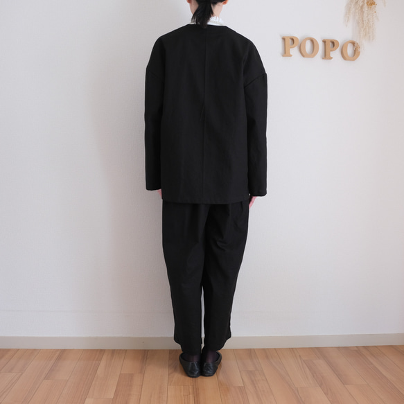 畢業典禮和入學典禮的完美選擇！可水洗的黑色夾克和舒適的褲子套裝 第10張的照片