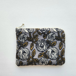 パッチワークポーチ フラット型 横18センチ ミナペルホネンの