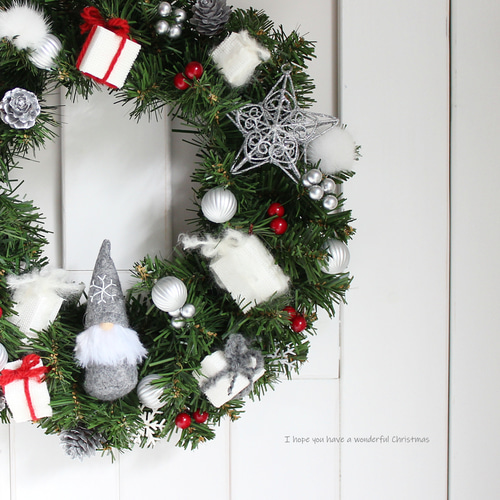 Natural & Warm Christmas - ノルディックグレーサンタのナチュラル