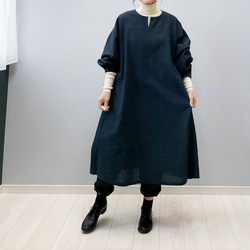 218 手染め大輔 着物リメイク 辻ヶ花 部分絞り チュニック L