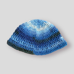 三角ショール 暖色系グラデーション 手編み 軽い ハンドメイド