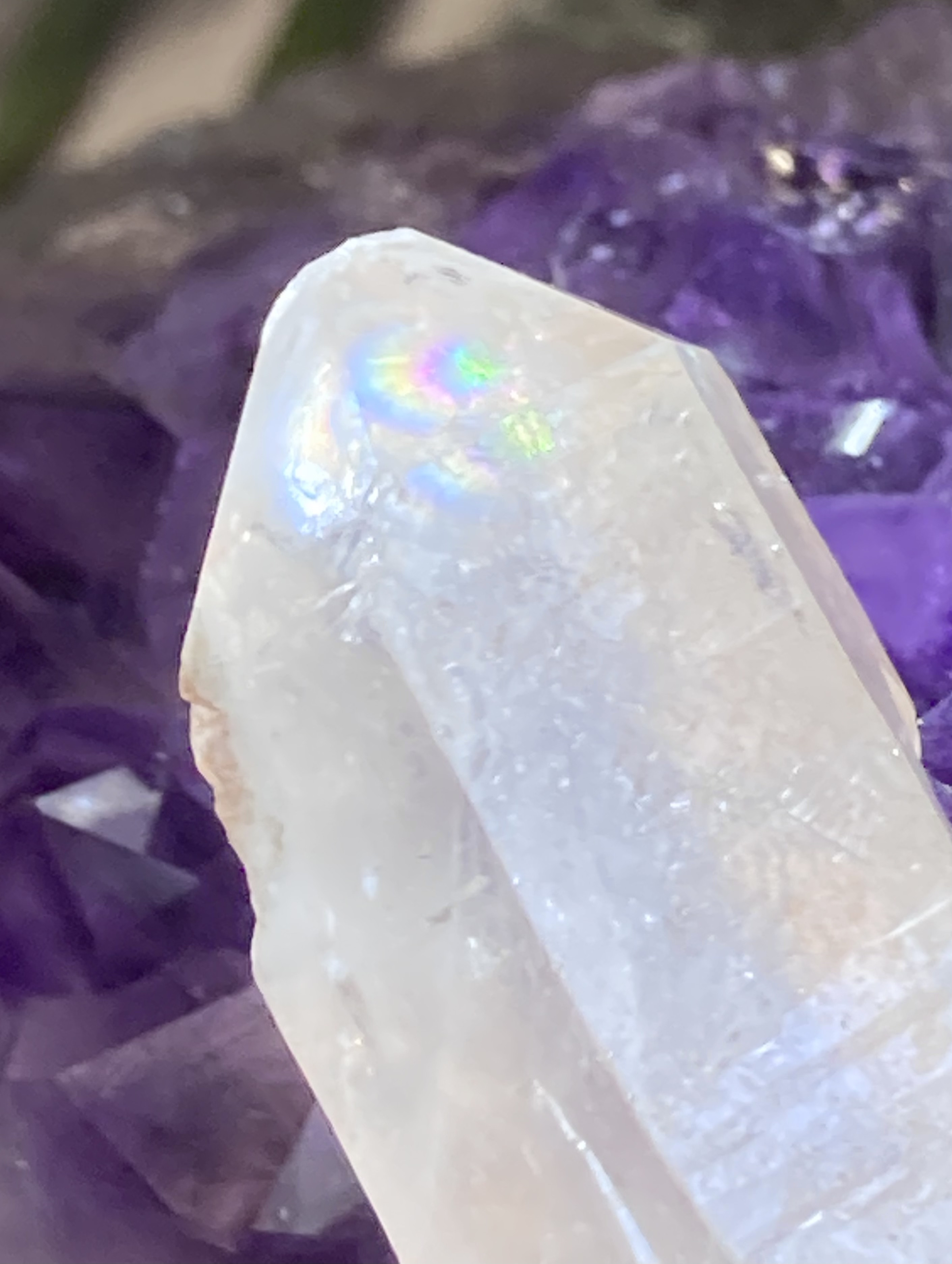 古代の叡智✨　レインボー　レムリアン　シードクリスタル　ピンク　原石　ポイント