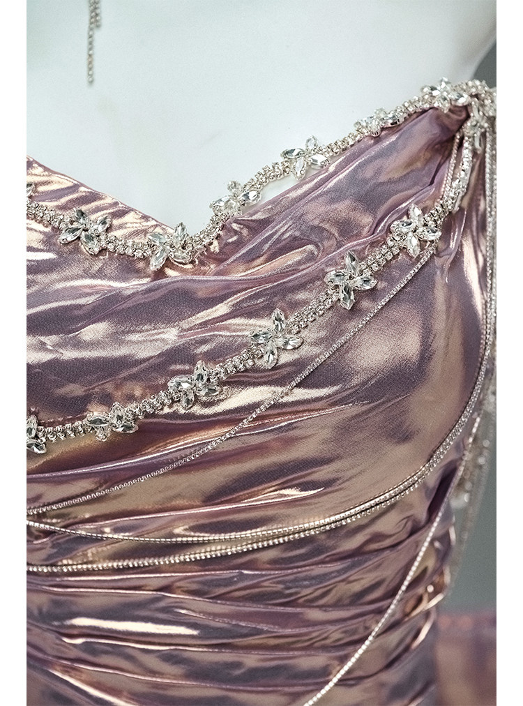 豪華 紫 キラキラ きバックリボン ドレス ウェディングドレス パーティー 演奏会 二次会 前撮り 披露宴 AK143