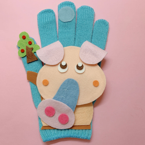 amicoの手袋シアター公認 こぶたがみちを おもちゃ・人形 free little