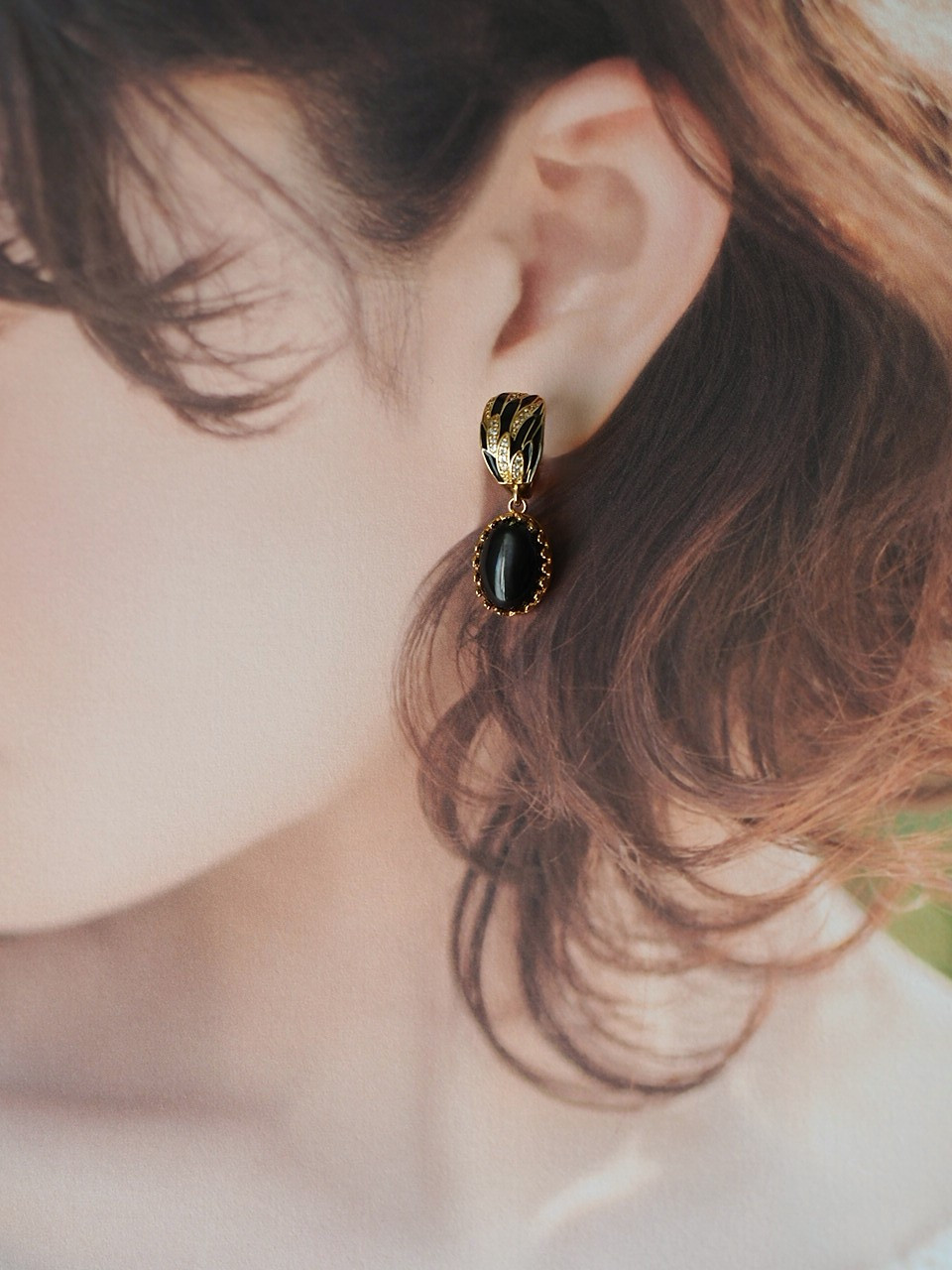 選択型：ブラックスター14 K14fd製　デザインorシンプルフープピアス