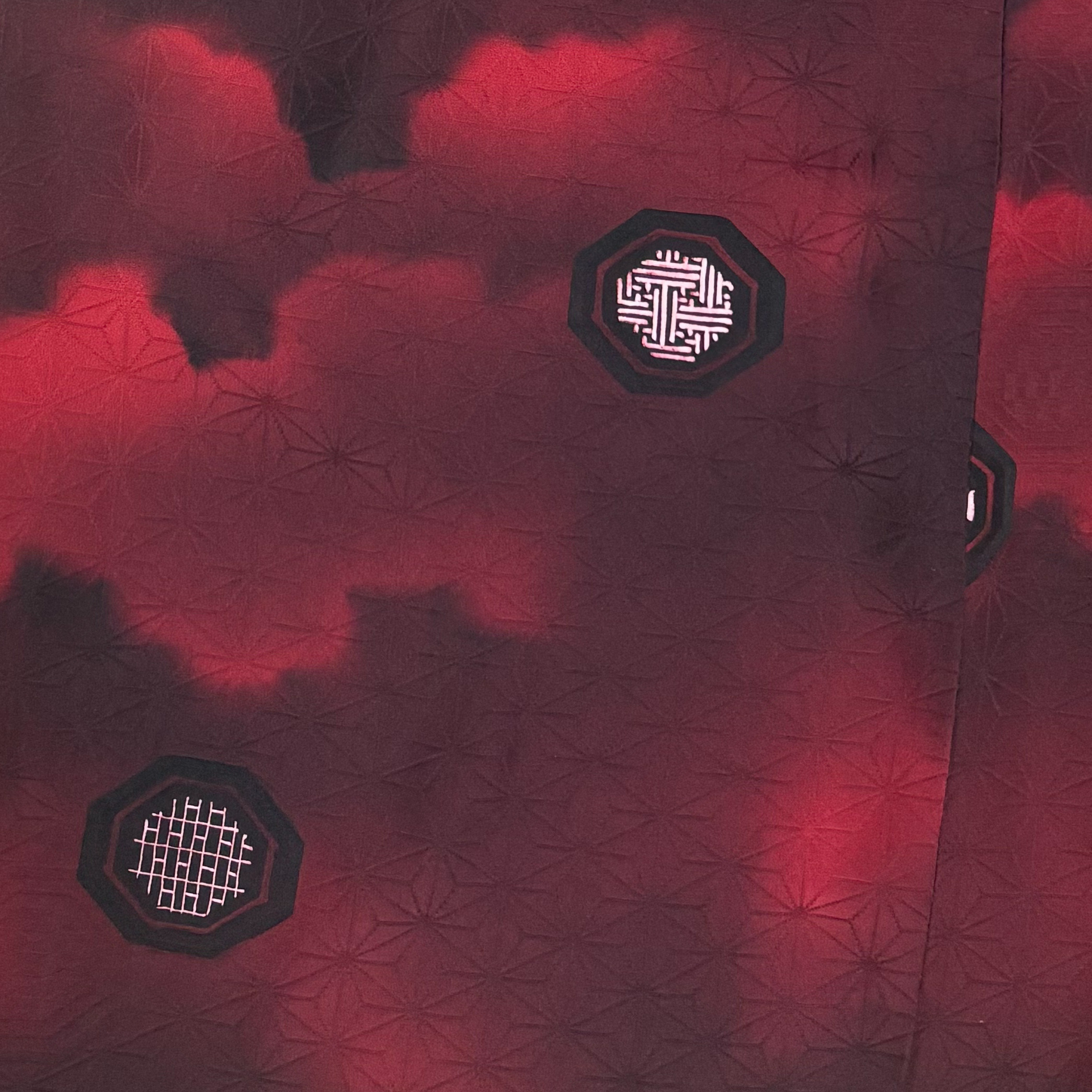 着物リメイク 麻の葉 ワイドパンツ