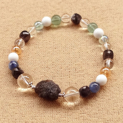 フィー♡カイヤナイト デザインブレスレット カイヤナイト ブレスレット カイアナイト 藍晶石 深い 青 レア