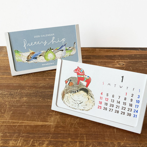 2026年 ミニカレンダー 〜プリティーヒップ〜 2枚目の画像