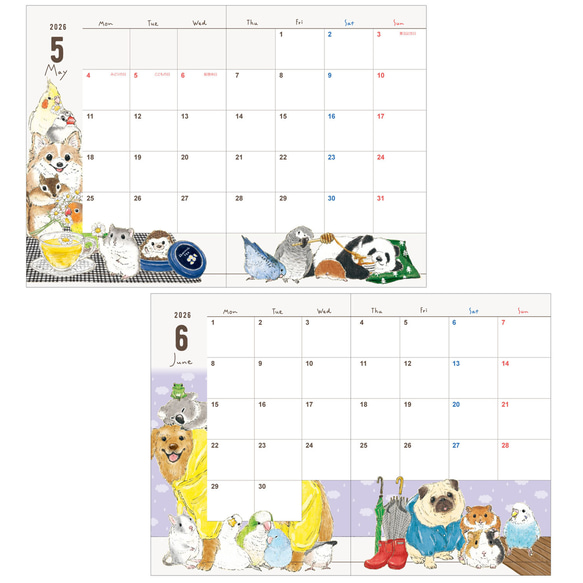 2026年ダイアリー HAPPY ANIMAL YEAR!! 7枚目の画像