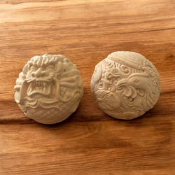 双龍戯珠 （龍） 参次元彫刻『極』 （アンティーク調） 透かし彫 楠