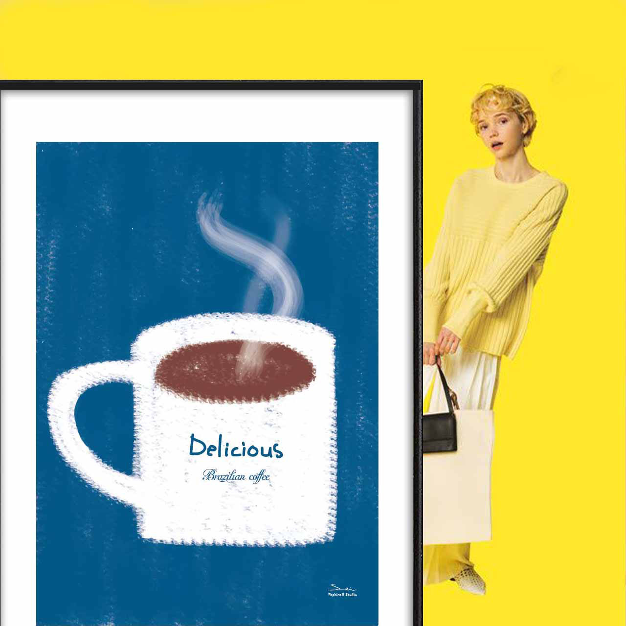 ひととき2　カップ　送料無料　お気に入り9600件突破　ポスター　アートポスター　アート/sei検索新着順　3784