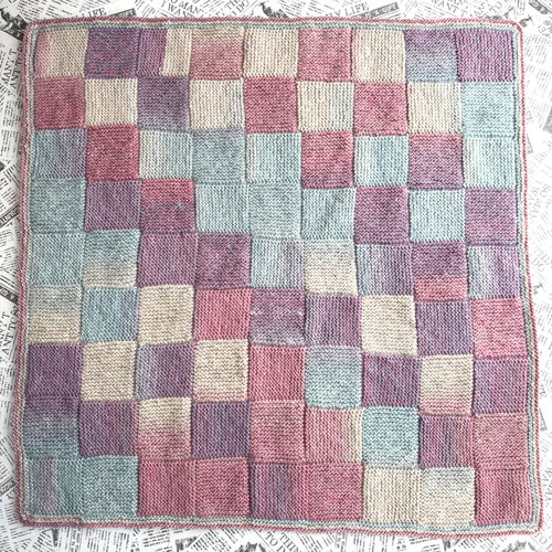 ガーター編みのブランケット ひざ掛け おくるみ 手編み MONA その他