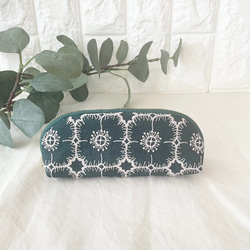 ミナペルホネンハンドメイド パッチワークL字ポーチ ポーチ みろん