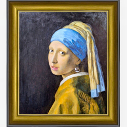 真珠の耳飾りの少女」フェルメール(模写) 絵画 巷房レオ 通販 19962705
