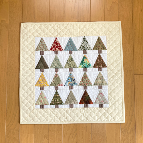 パッチワークタペストリー ツリーのタペストリー パッチワークキルトタペストリー タペストリー