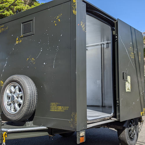 ミリタリー仕様 牽引トレーラー アメリカンガレージ コンテナボックス カーゴ ミリタリー 牽引トレーラー アメリカンガレージ コンテナボックス