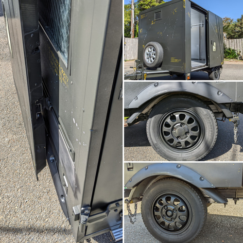 ミリタリー仕様 牽引トレーラー アメリカンガレージ コンテナボックス カーゴ ミリタリー 牽引トレーラー アメリカンガレージ コンテナボックス