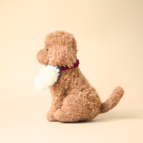 いつでもいっしょ♪ ふわふわ大きなレッドトイプードル 犬のぬいぐるみ