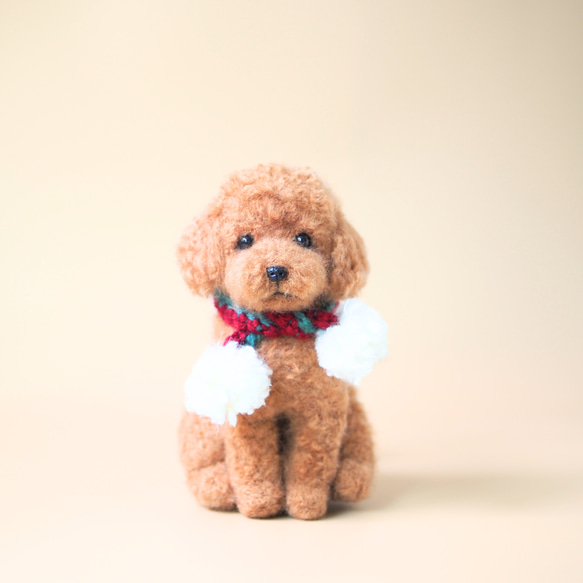 いつでもいっしょ♪ ふわふわ大きなレッドトイプードル 犬のぬいぐるみ