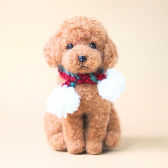 いつでもいっしょ♪ ふわふわ大きなレッドトイプードル 犬のぬいぐるみ