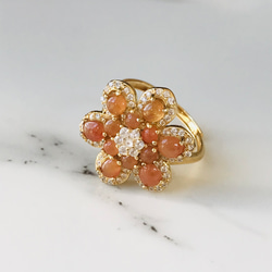 R159-0011］ ジェイド JADE ヒスイ 本翡翠 くりぬき リング 天然石