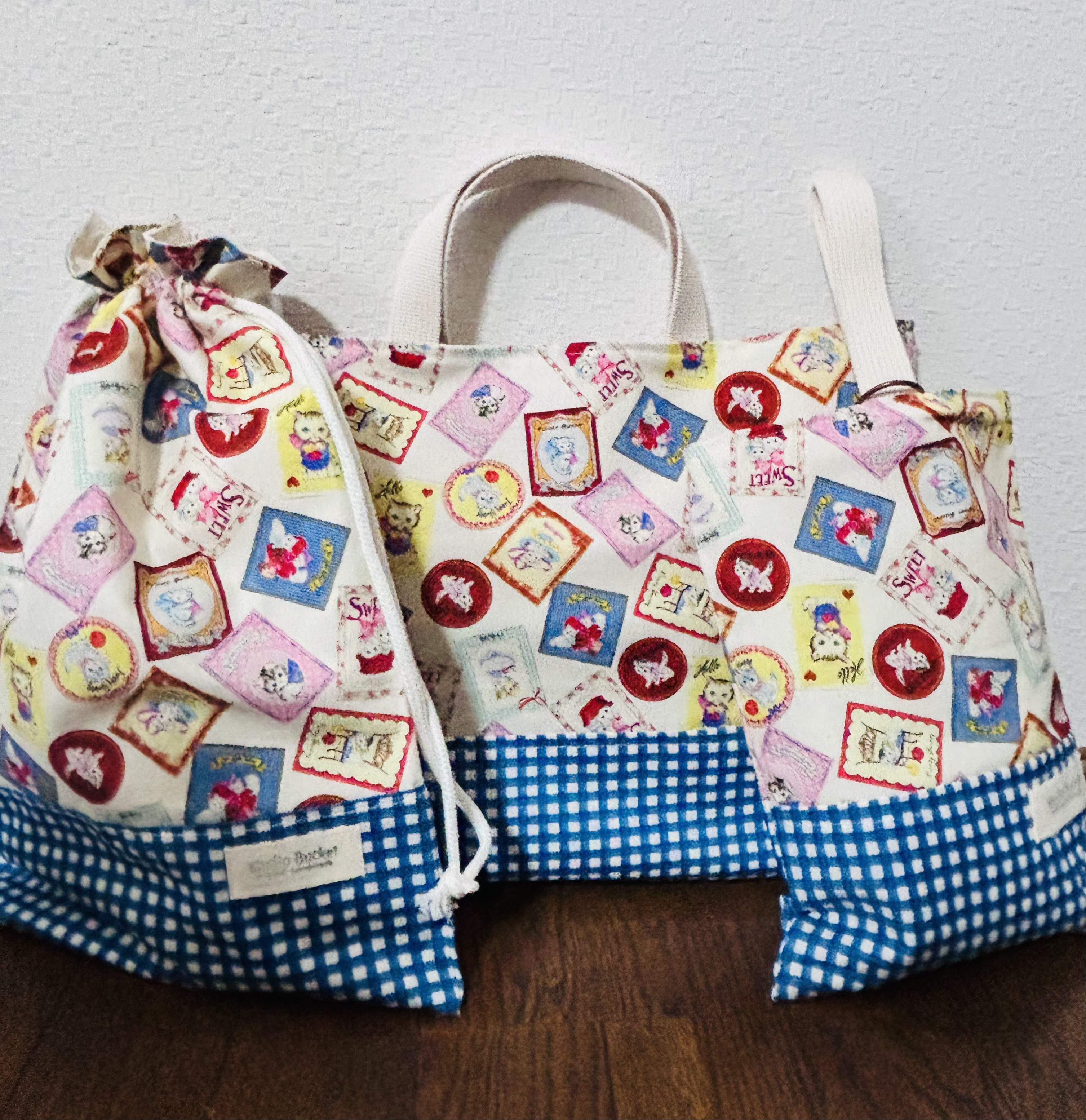 【入園入学】レッスンバッグ、お着替え袋、シューズ袋セット