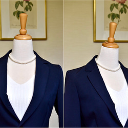 【Special Order】14kgf コットンパール ショート・ネックレス (パール直径6mm / 長さ調節可) 5枚目の画像