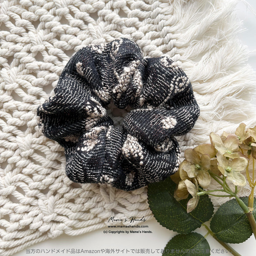 上品な花模様 織り》おしゃれな チャコールグレー ナチュラル ラメ