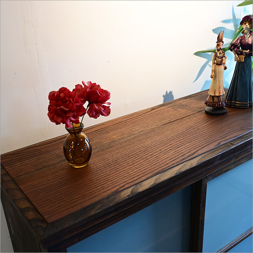 昭和 食器棚 リメイク ガラスキャビネット 飾り棚 アンティーク 店舗