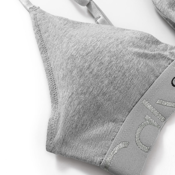 Calvin Klein カルバンクライン　ブラ&ショーツ / 上下セット 灰色　Lサイズ 4枚目の画像