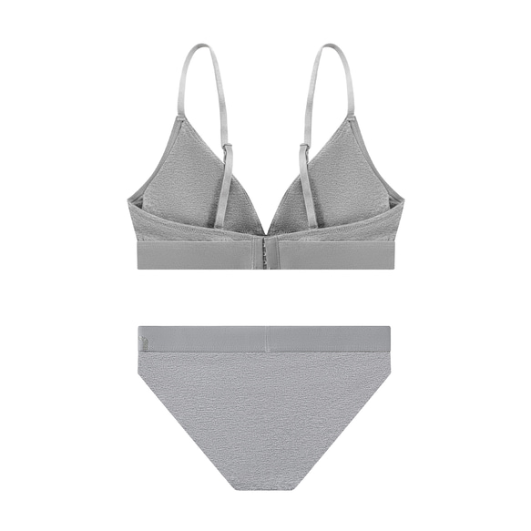 Calvin Klein カルバンクライン　ブラ&ショーツ / 上下セット 灰色　Lサイズ 3枚目の画像