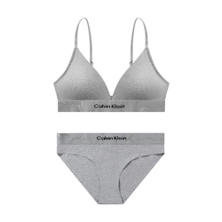 Calvin Klein カルバンクライン　ブラ&ショーツ / 上下セット 灰色　Lサイズ 2枚目の画像