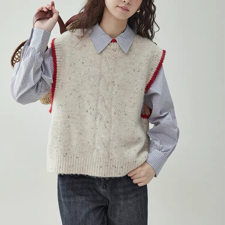 ＜受注製作＞春秋   冬     ベスト    ニット